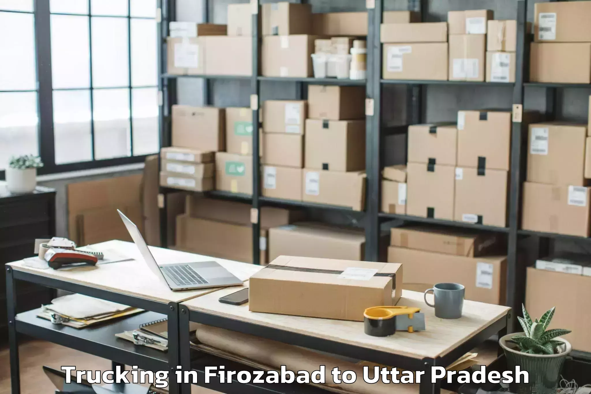 Leading Firozabad to Haraiya Trucking Provider